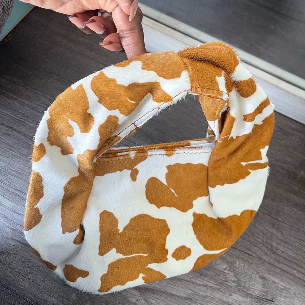 Cow print mini bag